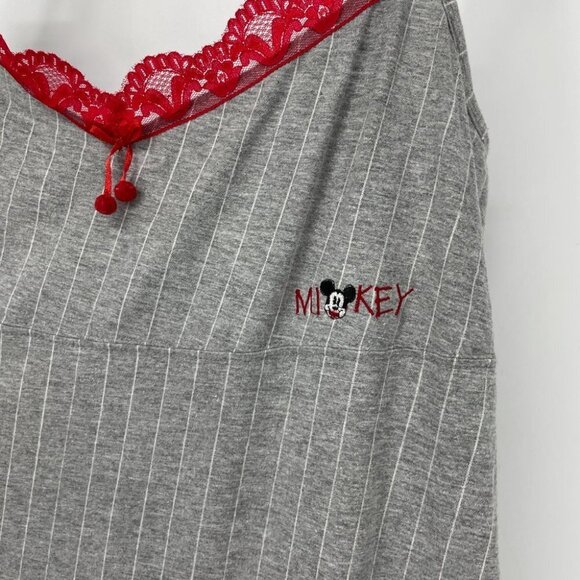 Adorable Lingerie Mickey Mouse red lace trim slip - Picture 5 of 16